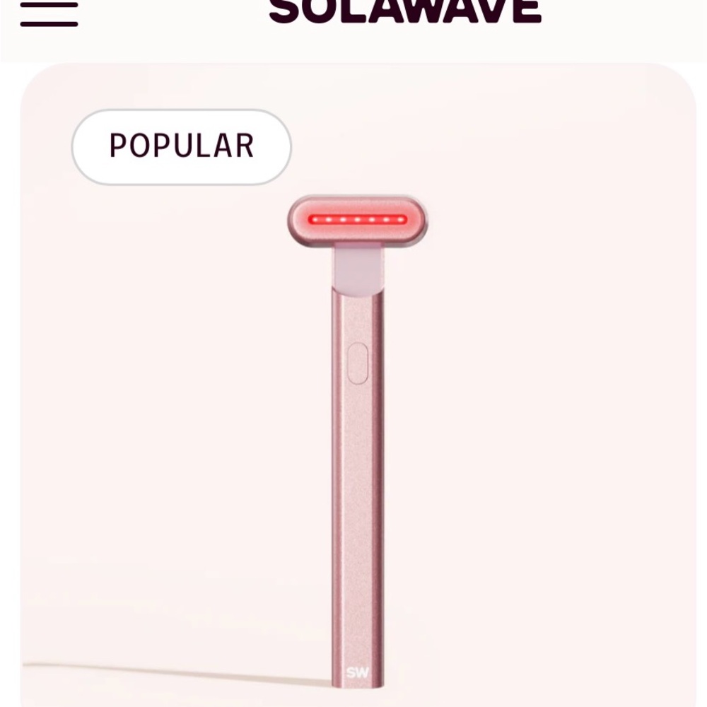 SolaWave Red Light Therapy Skincare Tool - Rose Gold - Picture 5 of 5